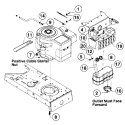 Page F Diagram and Parts List for 136A694F401 1996 Yard Man Lawn Tractor